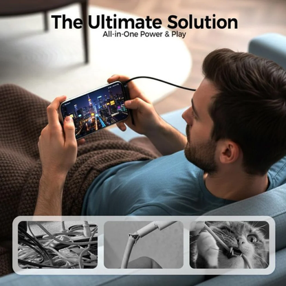 X9X® Type C 9 A 0 m 240W USB-C Fast Charging Foldable Mobile Stand with Portable Keychain
