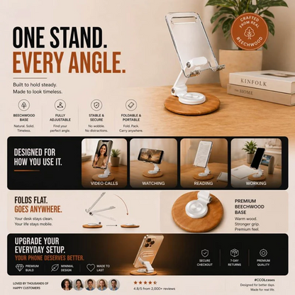 X9X® The Beechwood Phone Stand (Exclusive)