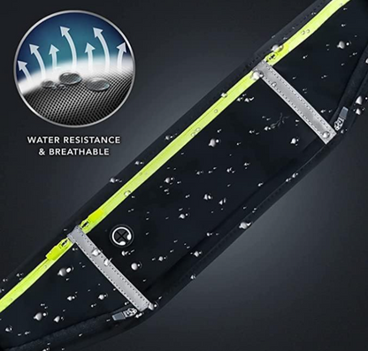 X9X® Luxury Slim Running Belt for Men & Women | Ultra-Light Waist Pack & Phone Holder | Water-Resistant Runners Fanny Pack for Gym, Jogging & Travel
