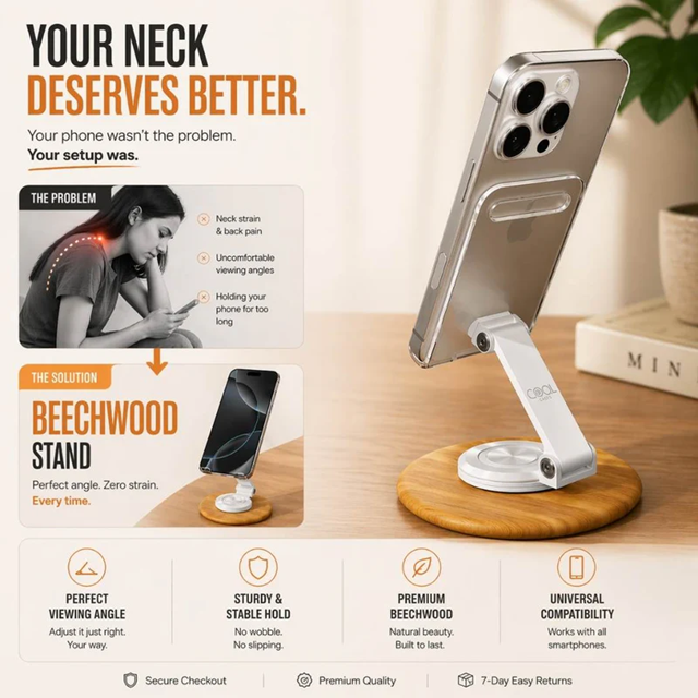 X9X® The Beechwood Phone Stand (Exclusive)