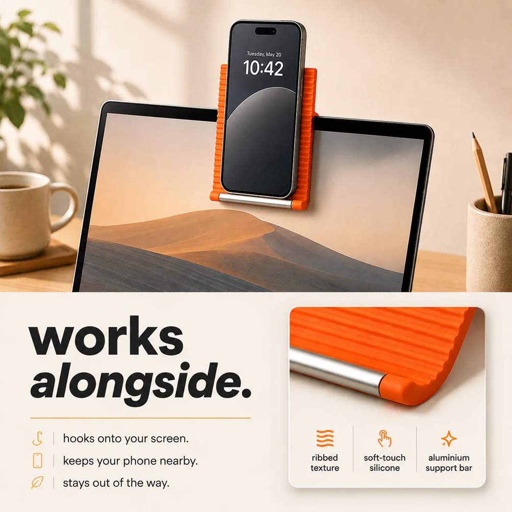 X9X® Flexible Silicone Phone Stand — Foldable, Rollable & Travel-Ready