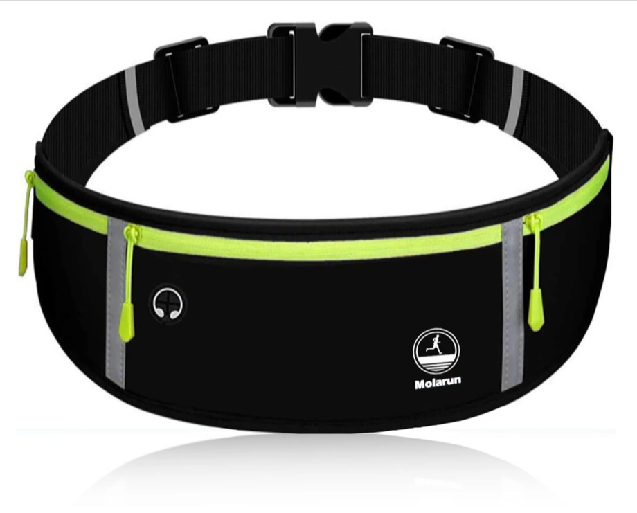 X9X® Luxury Slim Running Belt for Men & Women | Ultra-Light Waist Pack & Phone Holder | Water-Resistant Runners Fanny Pack for Gym, Jogging & Travel