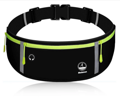 X9X® Luxury Slim Running Belt for Men & Women | Ultra-Light Waist Pack & Phone Holder | Water-Resistant Runners Fanny Pack for Gym, Jogging & Travel