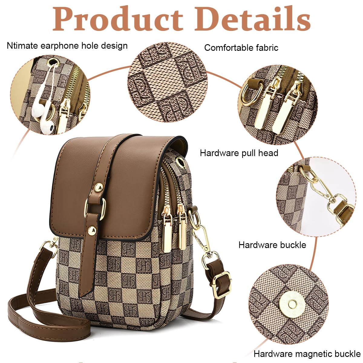 Sling Bag for Women with Multi Layered Design