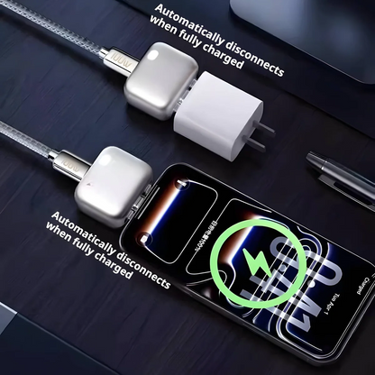 X9X® Smart AI Auto Cut Power & Unplug on Full Charge , PD 140W Fast Charging, Applicable To Various Electronic Devices Such as For Iphone/Android/Earphones