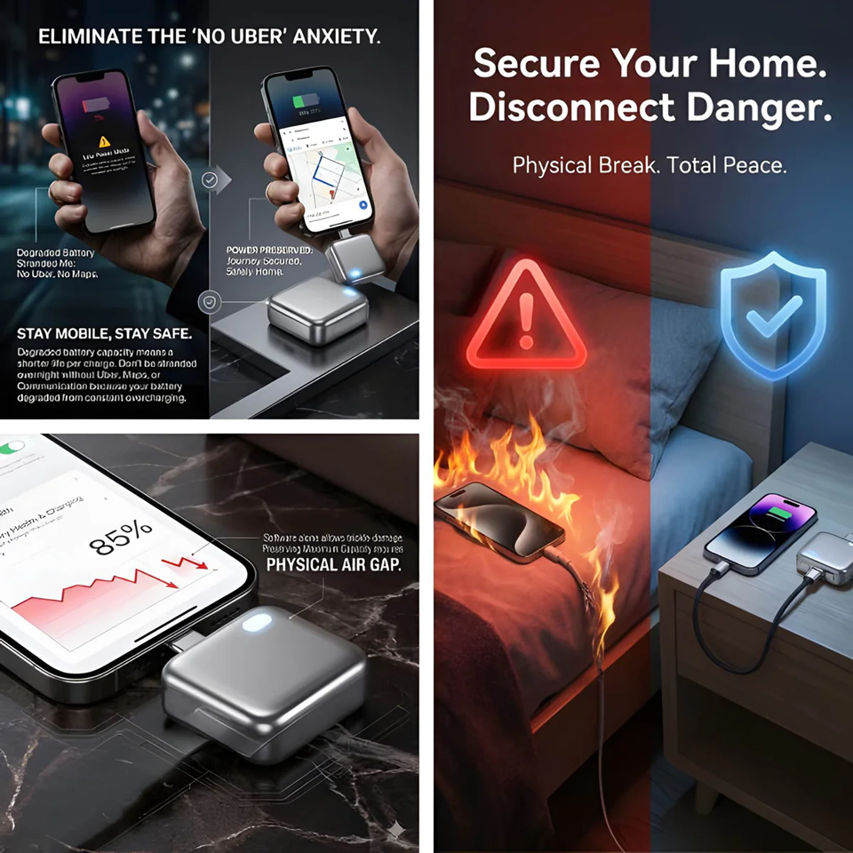 X9X® Smart AI Auto Cut Power & Unplug on Full Charge , PD 140W Fast Charging, Applicable To Various Electronic Devices Such as For Iphone/Android/Earphones