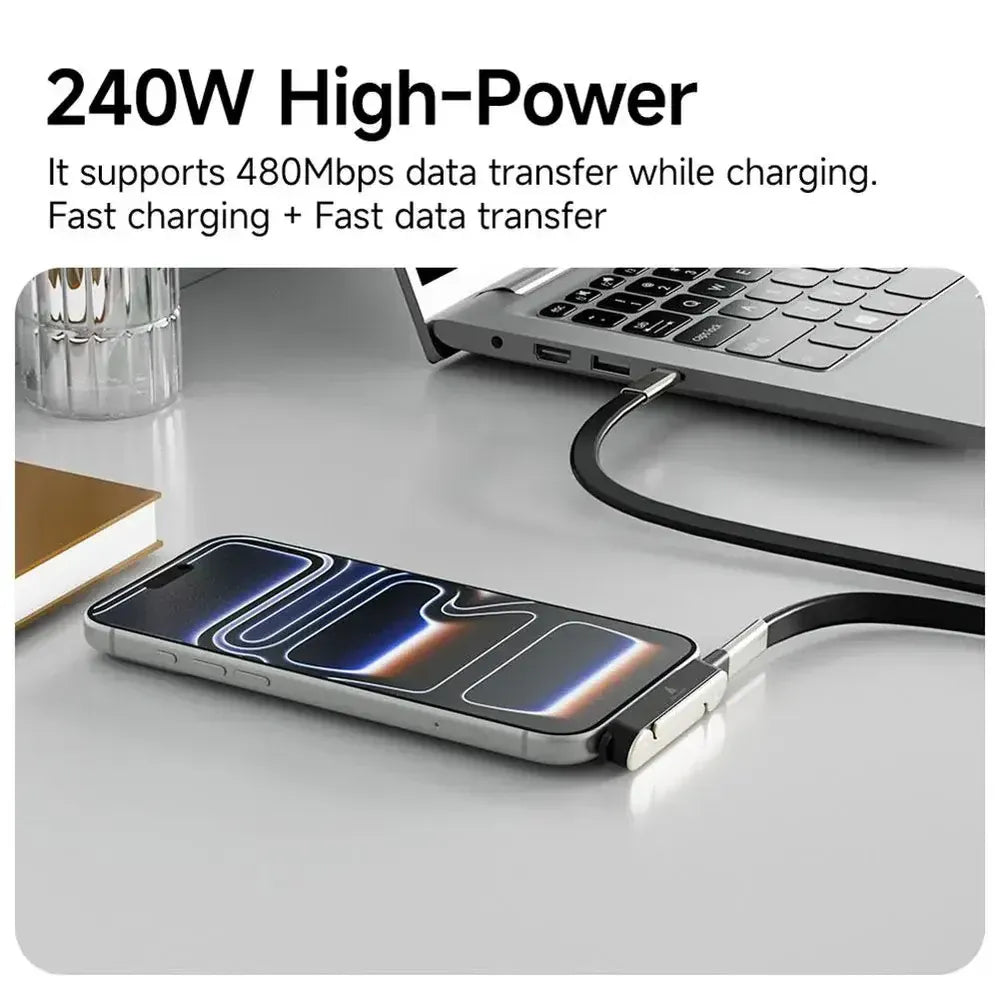 X9X® Super Flexible Type-C Charging Adaptor (Metal) with Folding Stand for Mobile Phones